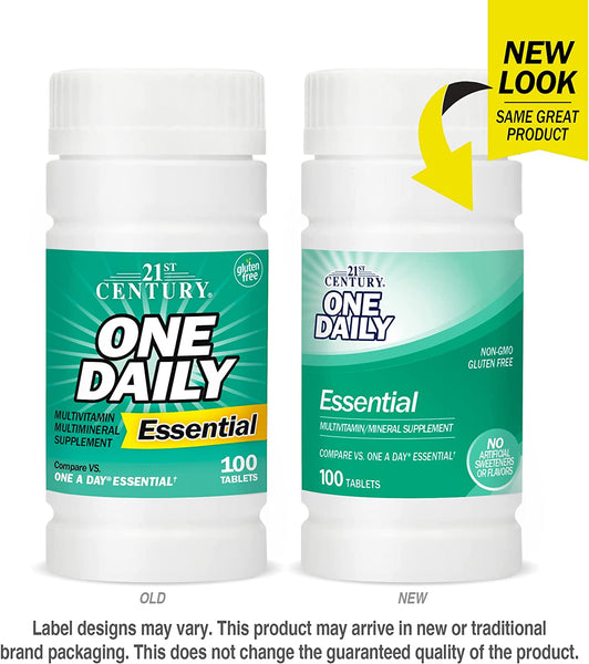 21st Century One Daily Essential Tablets, 100 Count