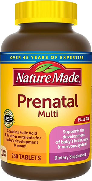 Nature Made Prenatal Multi, 250 Tablets