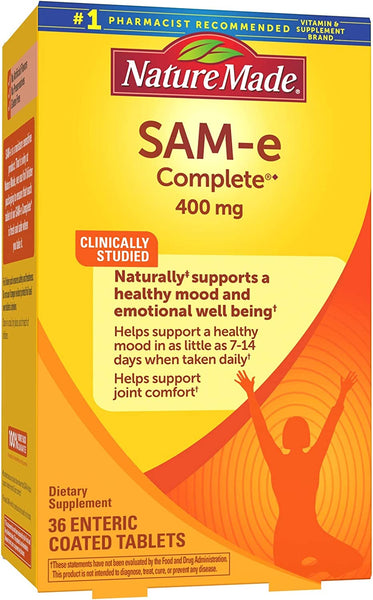Nature Made SAM-e Complete 400 mg Dietary Supplement Value