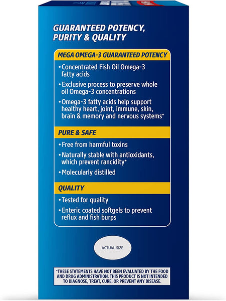 21st Century Alaska Wild Fish Oil Softgels, 90 Count
