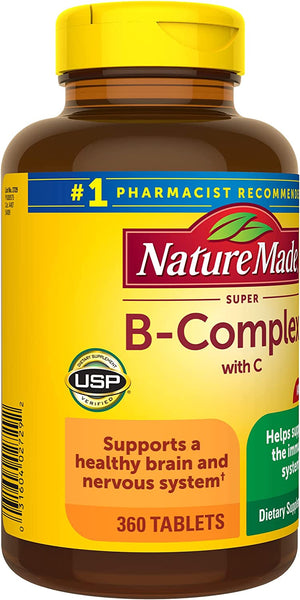 Nature Made Super B Complex Tablets, Value Size, 360 Count