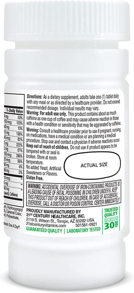 21st Century One Daily Energy Tablets, 75 Count