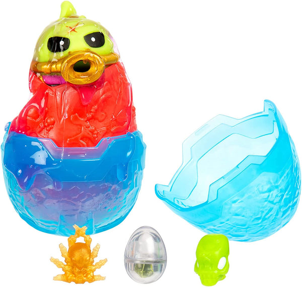 Treasure X Alien Egg - Ooze Egg with Collectible Figure Unboxing Adventure Single Pack Bundle - Styles May Vary with 2 My Outlet Mall Stickers