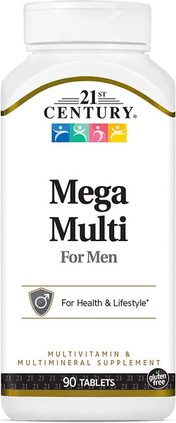 21st Century Mega Multi for Men Tablets, 90 Count