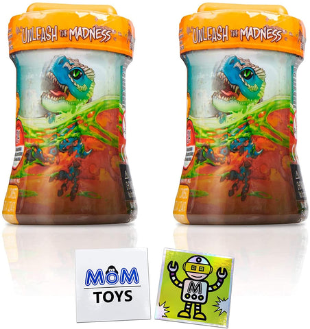 Miniature Hybrid Creatures Untamed Mad Lab Minis – Series 1 – 2 Pack with 2 My Outlet Mall Stickers