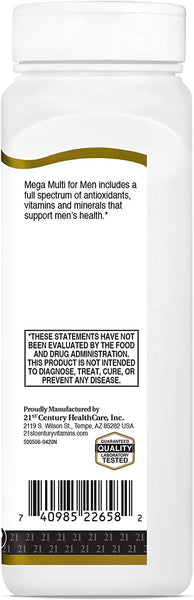 21st Century Mega Multi for Men Tablets, 90 Count