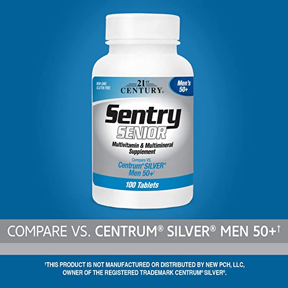 21st Century Sentry Senior Men 50Plus 100 Tablets
