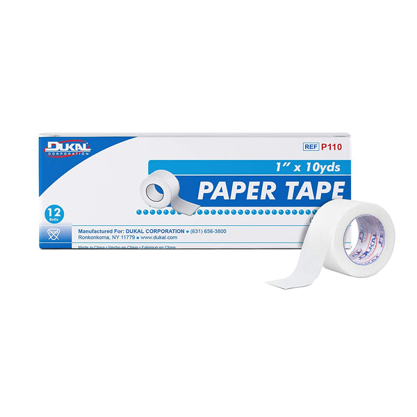 Dukal Paper Tape, Non-Sterile, 1" W x 10 yd.