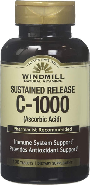 Windmill Vitamin C-1000 Tablets Sustained Release 100 Tablets