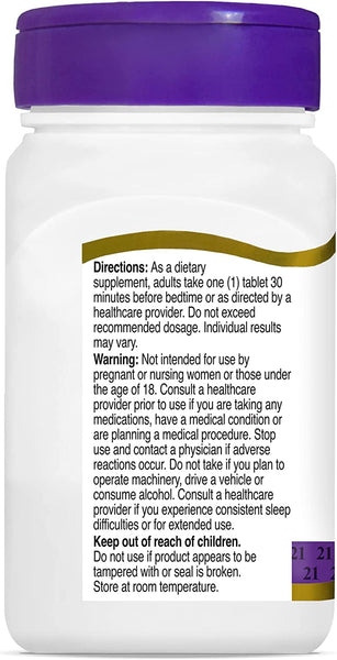 21st Century Melatonin 3 mg Tablets, 90 Count