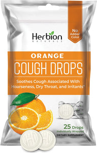 Herbion Naturals Cough Drops with Natural Orange Flavor
