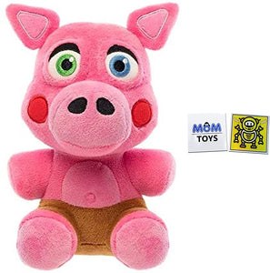 Pigpatch Plush FNAF Plushes Five Nights at Freddy's Pizza Simulator - Pigpatch Collectible Figure, Multicolor and 2 My Outlet Mall Stickers