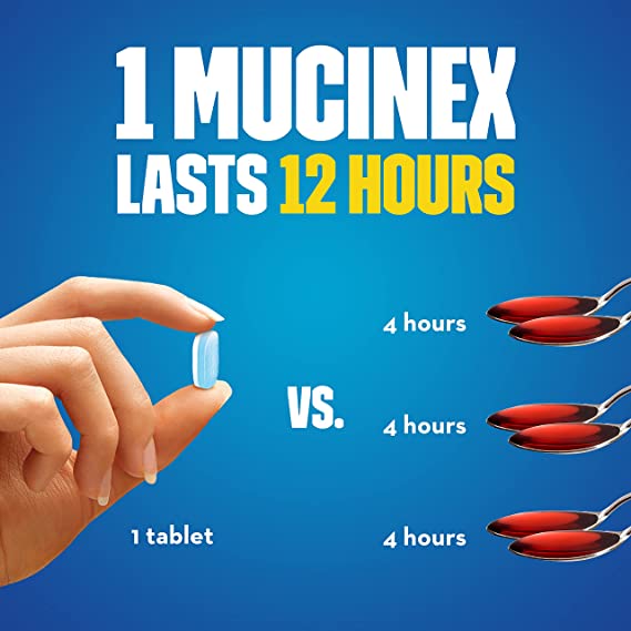 Mucinex Expectorant Chest Congestion 12 Hours Relief Extended Release Tablets