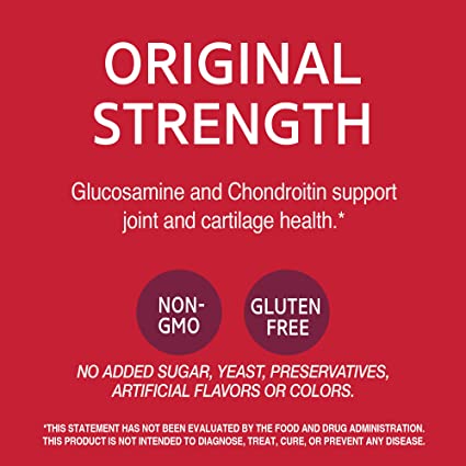 21st Century Glucosamine 250 mg and Chondroitin 200 mg Capsules, 120 Count