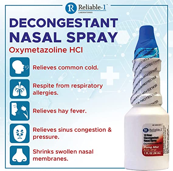 Reliable-1 Laboratories Nasal Spray 12-Hour Relief Nasal Decongestant