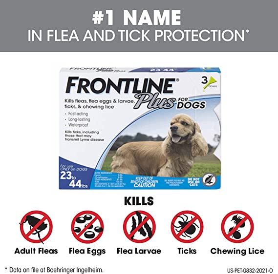 FRONTLINE Flea and Tick Treatment for Dogs Medium Dogs