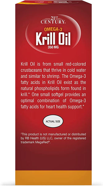 21st Century Health Care, Krill Oil,  350MG, 60 Softgels