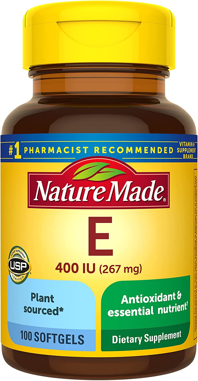 Nature Made Vitamin E 267 mg (400 IU) d-Alpha,100 Softgels