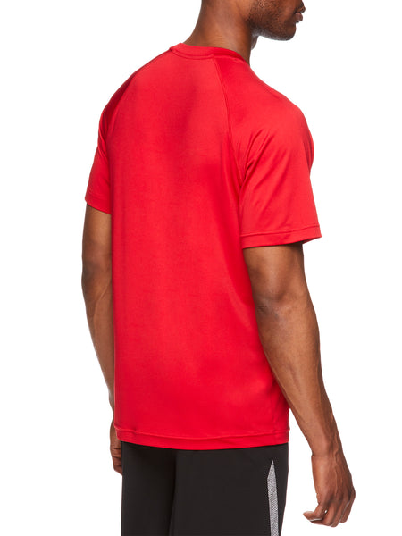 Reebok Mens Duration Short Sleeve Performance Training T-Shirt - Red