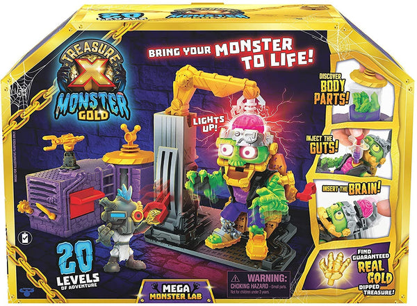 Treasure X Monster Mega Monster Lab - Mad Scientist Monster Lab Unboxing Adventure Bundle - Styles May Vary with 2 My Outlet Mall Stickers