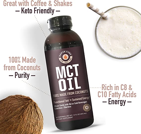 Rapid Fire MCT Oil, 100% Made from Coconuts 443ML