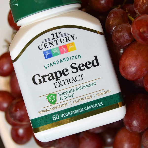 21st Century Grape Seed Extract Veg Capsules, 60 Count