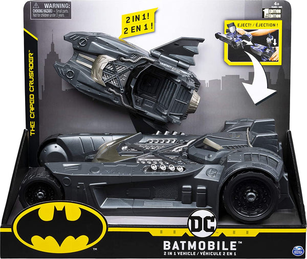 Batman Batmobile Toy and Batboat 2-in-1 Transforming Vehicle