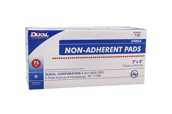 Dukal Non-Adherent Pad 3" x 8" Sterile