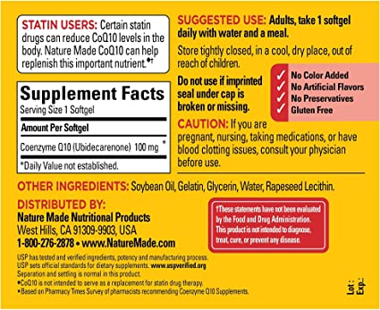 Nature Made CoQ10 100 mg