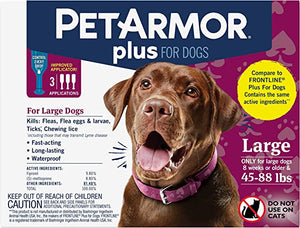 PetArmor Plus Flea & Tick Prevention for Dogs  45-88 LBS