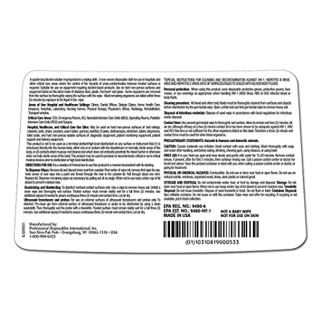 Sani-Cloth Plus Hard Surface Disinfectant Wipe, 160 Count