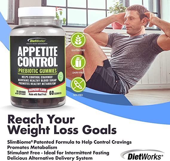 DietWorks Appetite Control Gummies, 60 Count