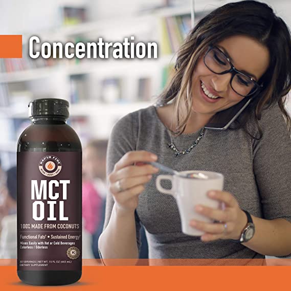 Rapid Fire MCT Oil, 100% Made from Coconuts 443ML