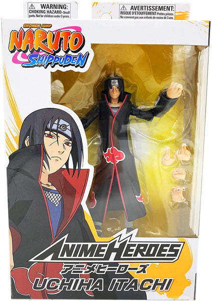 Bandai Naruto Anime Heroes Itachi Uchiha Toy Action Figure Toy Bundle with 2 My Outlet Mall Stickers