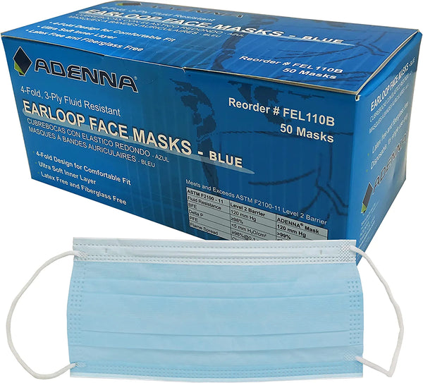 Adenna Earloop Face Mask Blue