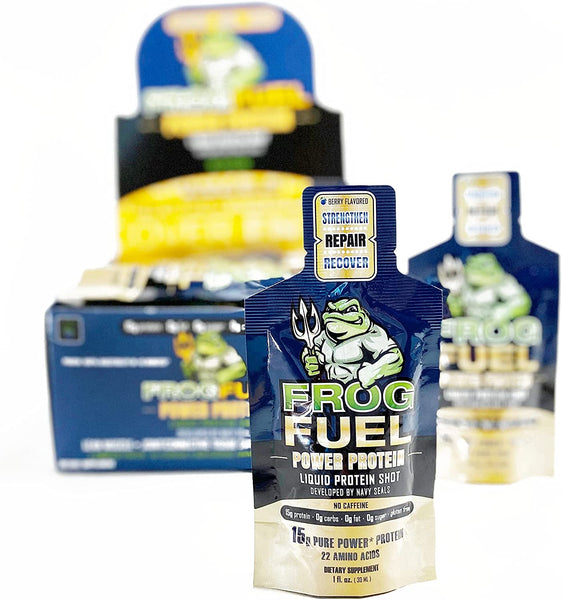 Frog Fuel Power Collagen Liquid Protein Shots Ready-to-Drink 24 Packets