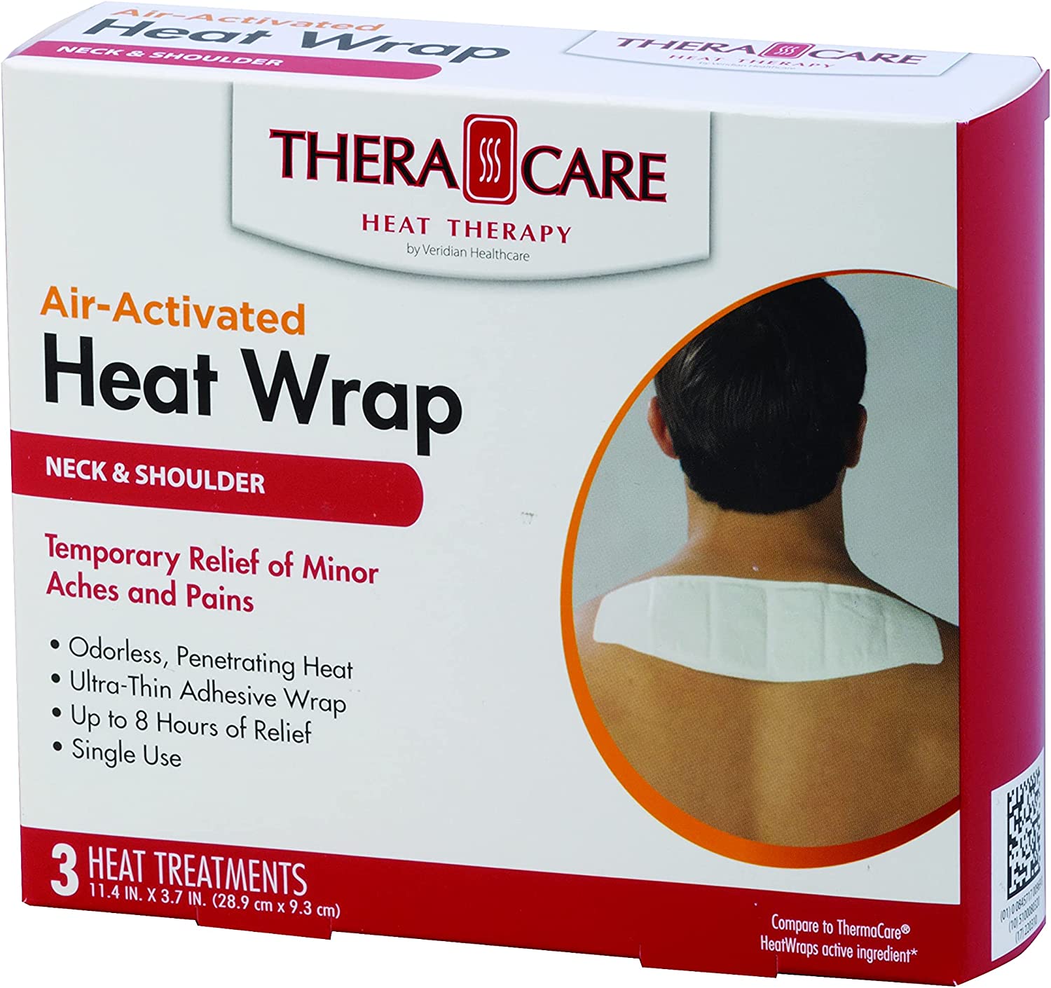 TheraCare Air-Activated Heat Wrap Neck Shoulder 3 Heat Treatments