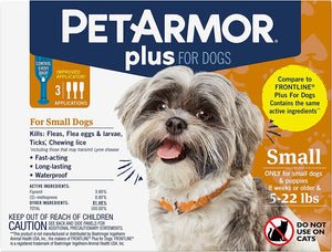 PetArmor Plus Flea & Tick Prevention for Dogs  5-22 LBS