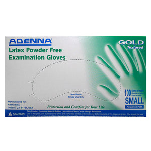 Adenna Latex Powder-Free Examination Gloves Small