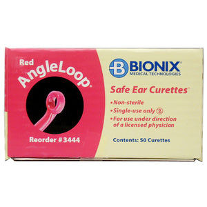 Bionix Safe Ear Curettes Red Angle Loop 4mm