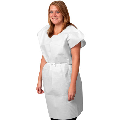 Pro Advantage P750023 Exam Gown 30" x 42", White
