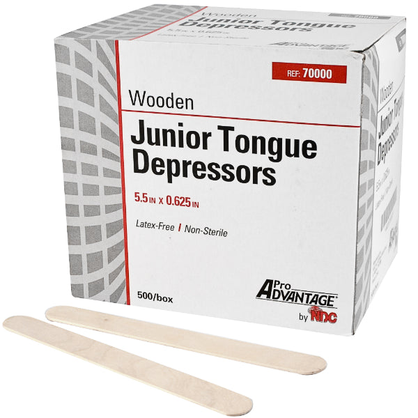 Pro Advantage Wooden Junior Tongue Depressor 5.5X5/8 Non-Sterile