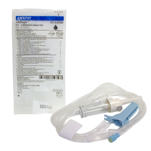 Amsino IV Set 78" 15 Drops 1 Site