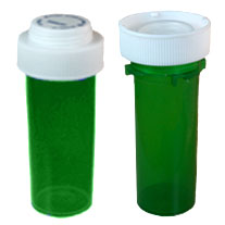 Five Star Supplies Vials Reversible 60 Dram Green Child Resistant