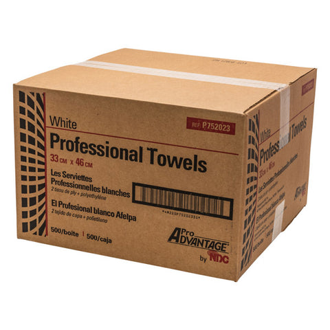 Pro Advantage Professional Towel Tray Liners 13"X18" White