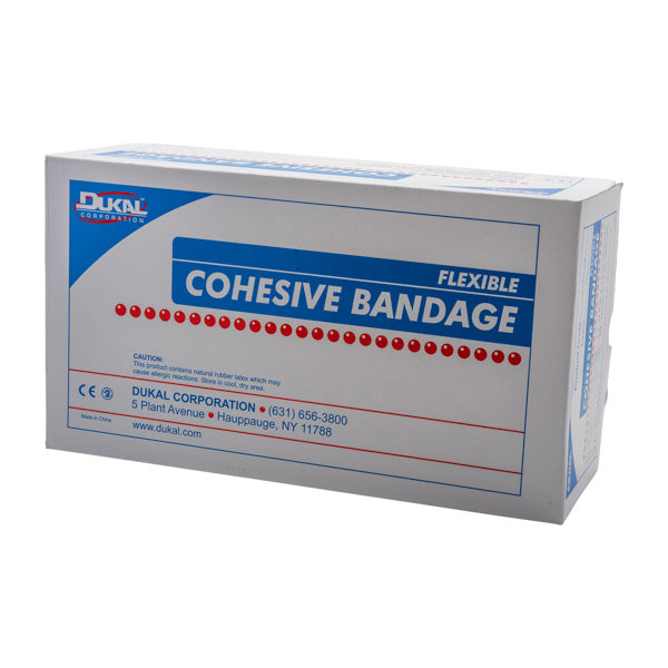 Dukal Cohesive Bandage 4" x 5 yd, Assorted, Non-Sterile