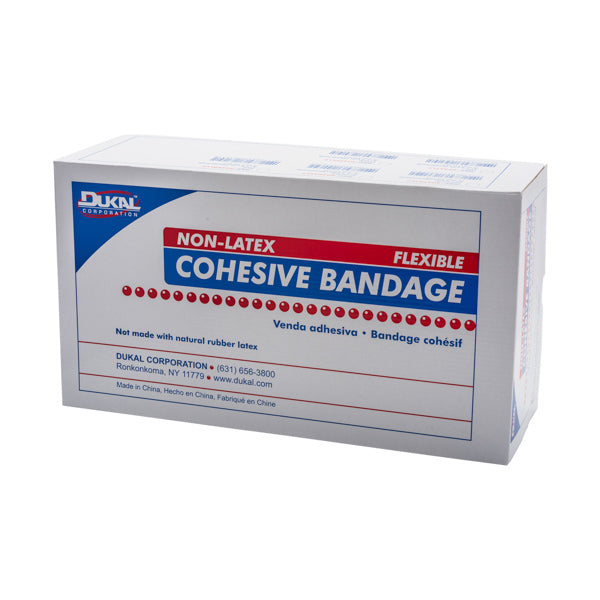 Dukal Non-Latex Cohesive Bandage 2" x 5 yd Assorted Non-Sterile