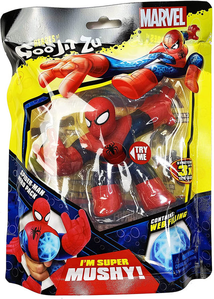 Marvel Heroes of Goo JIT Zu 3 Pack with Spider-Man, Hulk, Iron Man and 2 My Outlet Mall Stickers