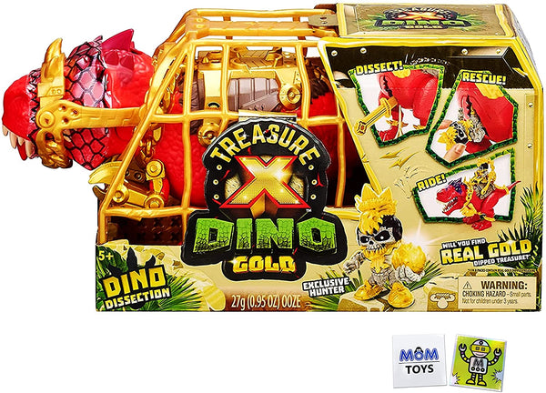 Treasure X Dino Gold Dinosaur Dissection - T-Rex Dino Unboxing Adventure Bundle - Styles May Vary with 2 My Outlet Mall Stickers
