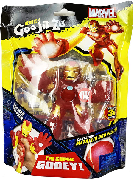 Marvel Heroes of Goo JIT Zu 3 Pack with Spider-Man, Hulk, Iron Man and 2 My Outlet Mall Stickers